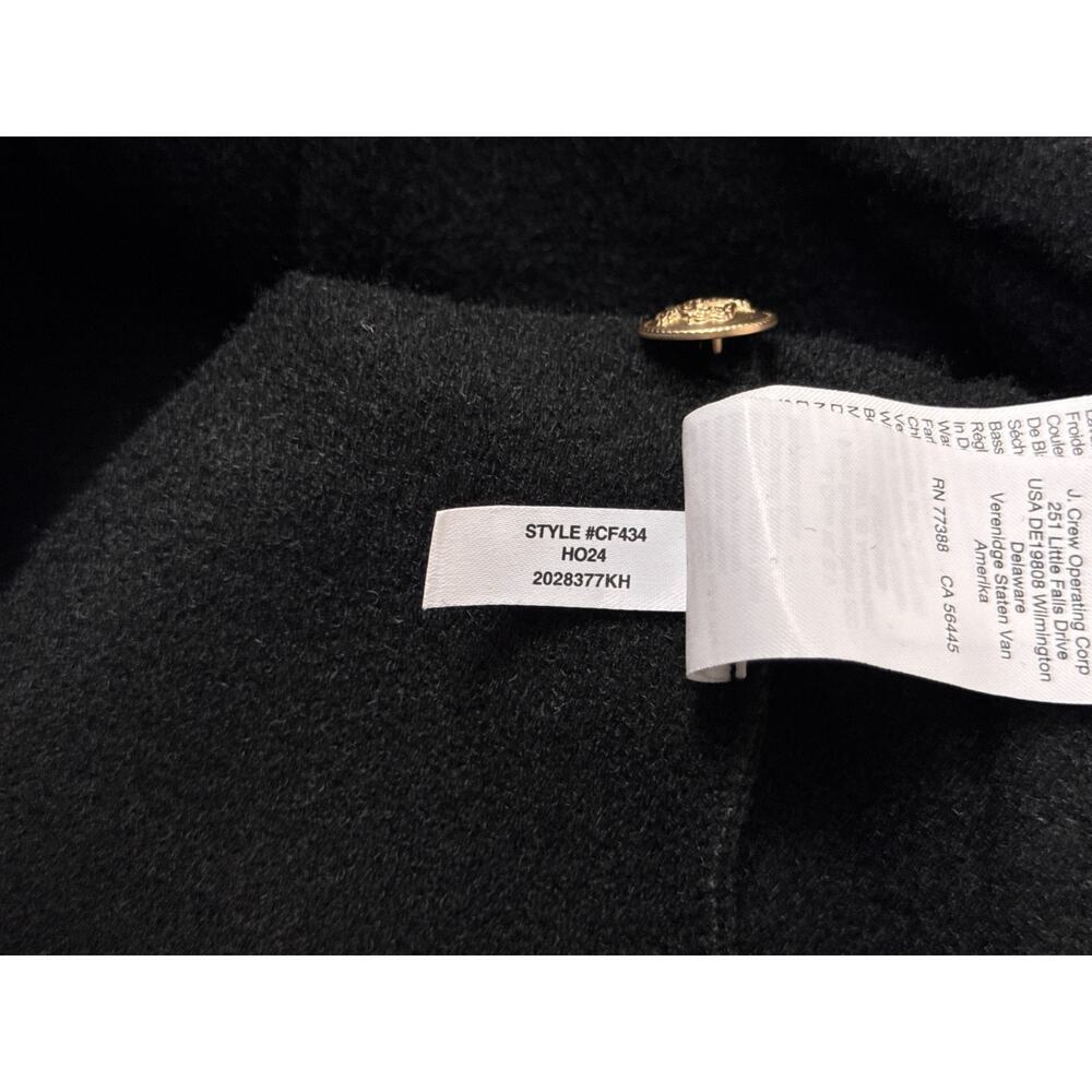 J Crew Cropped Boucle Yarn Lady Jacket XXS Womens Black - Picture 9 of 9